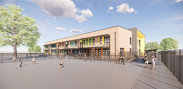 Concept of Kings Moat Community Primary School exterior